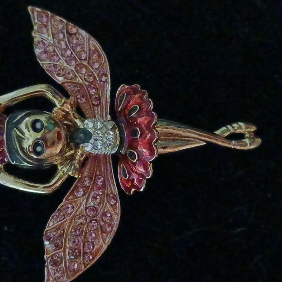 Crystal Sugarplum Fairy Pendant Necklace - Picture 2 of 3